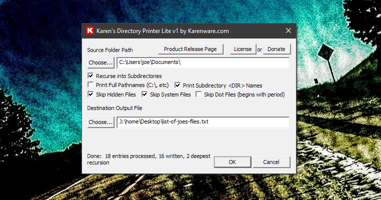 Karen’s Directory Printer Lite v1 Released